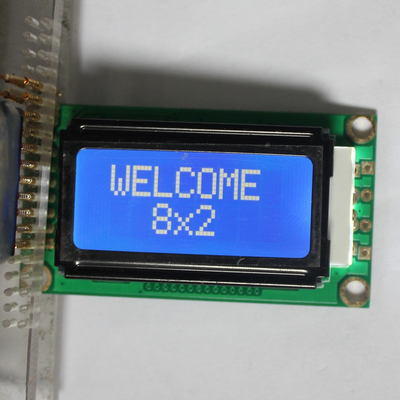 STN/FSTN 8x2 character lcd display outline size 58X32mm IC KS0066
